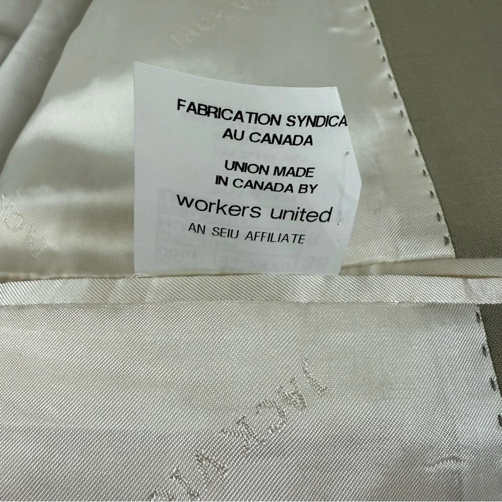 Jack Victor Sport Coat Khaki Beige Tan Mens 38 R 38R Esprit CT Wool NWOT NEW
